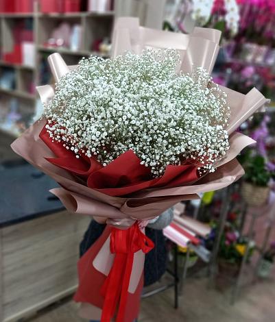 Букет цветов из: Гипсофила в Селезнево