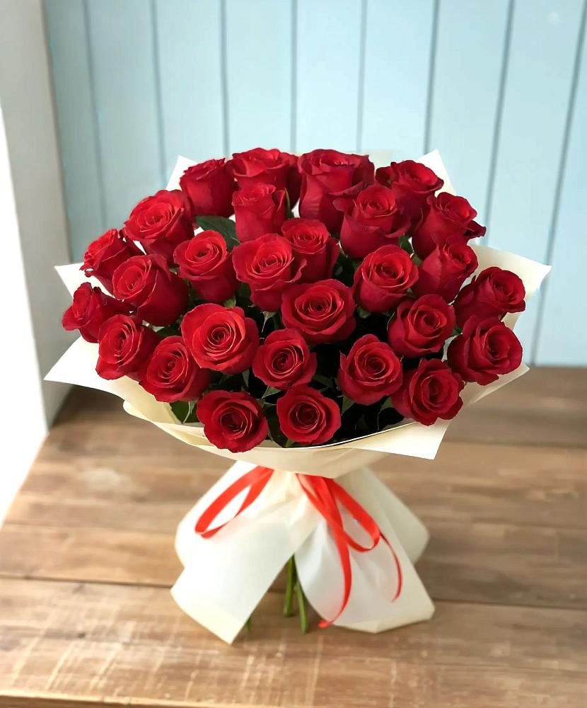 Букет 29 Красных роз в Селезнево