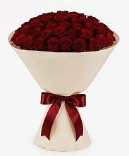Букет 101 Бордовая роза Блэк Бакарра в Селезнево