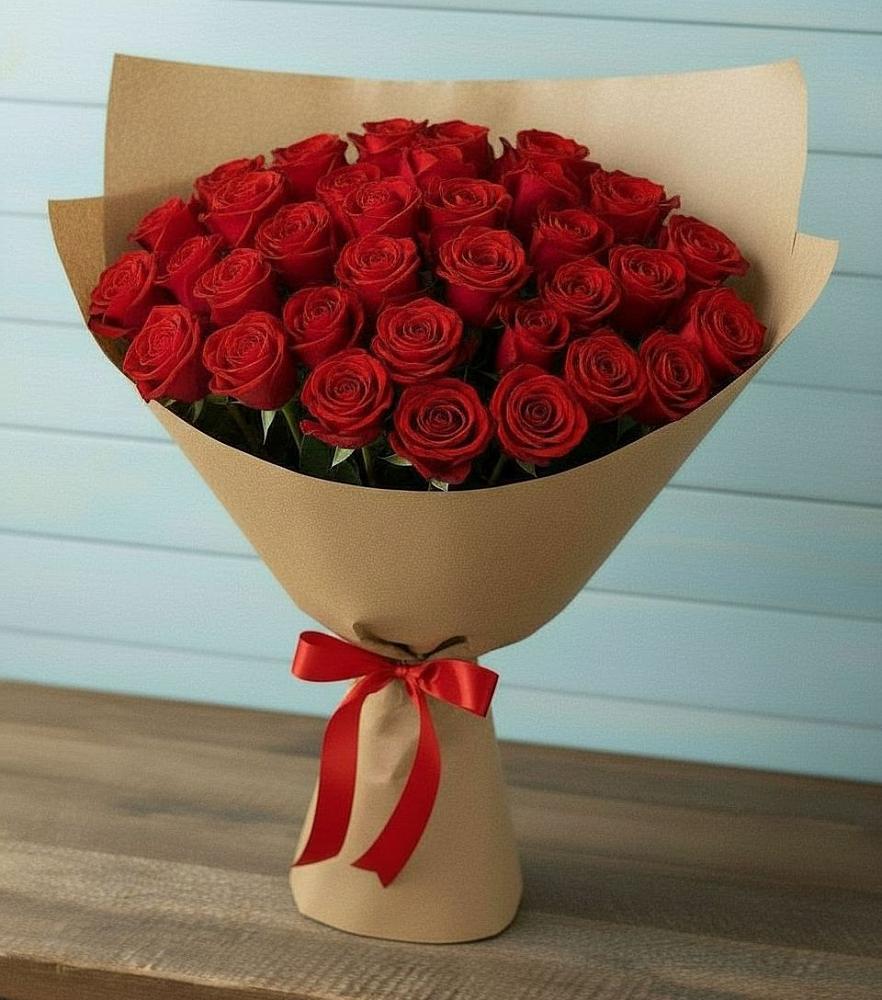Букет Красные розы Милано в Селезнево