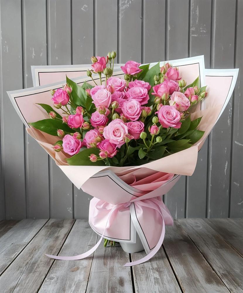 Букет Розовый кустик в Селезнево