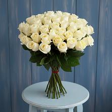 Букет 51 Белая роза Эдлесс Лав #REPLACE_PRED# Селезнево