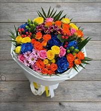 Букет цветов из:  Розы и Хризантемы в Селезнево
