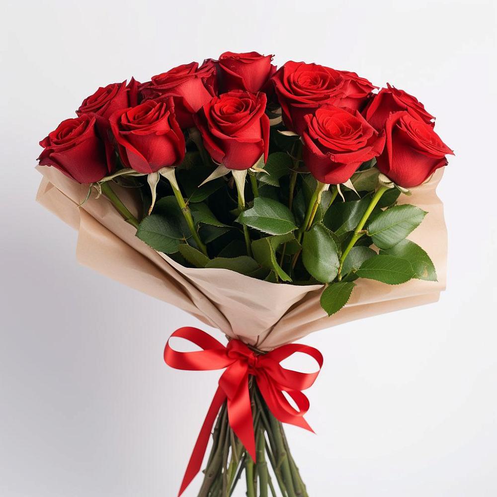 Букет 11 Красных роз Эдлесс Лав в Селезнево